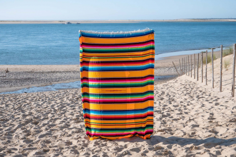 Mexican Blanket, Ethnic Beach Rug or Sarape - Sunrise
