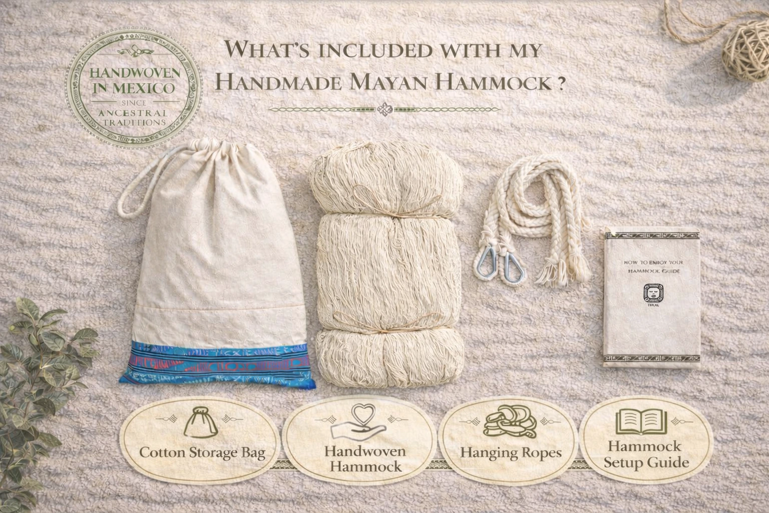 Hammock-Pack-Composition_natural cotton-hammock Natural Cotton Mayan Handmade Hammock