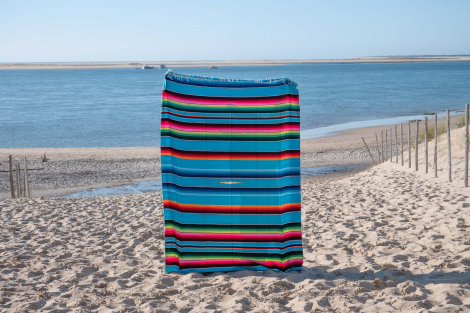 Mexican Blanket or Sarape - Summer Sky