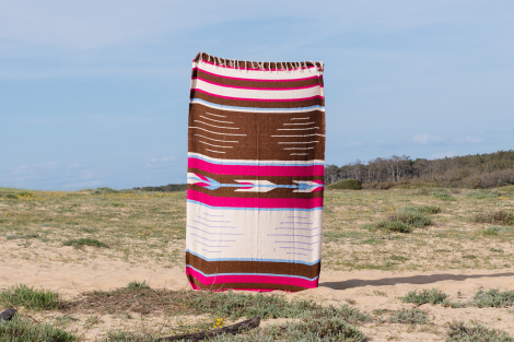 Mexican Blanket, Ethnic Beach Rug or Sarape - Sand & Roses