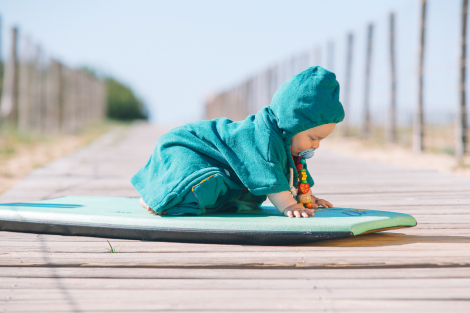 Little Elf Baby Surf Poncho Hooded Towel