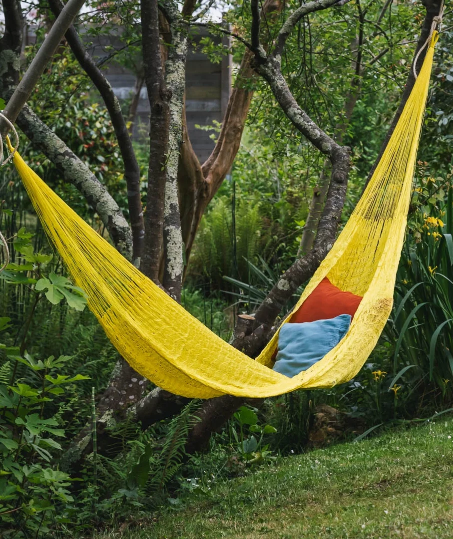 Lemon Yellow Mayan Hammock – Handwoven in Yucatan - Pakal Ethnic