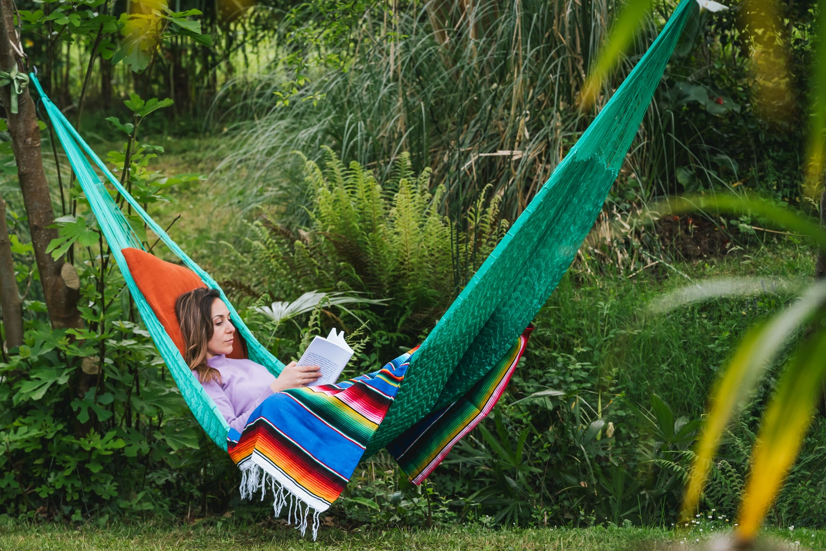 Pakal-Hamac-web-_JérémieGabrien-49 Hamac Maya Vert Menthe - Tissé dans le Yucatan