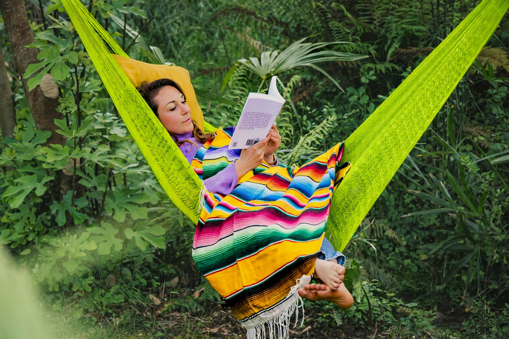Apple-Green-Hammock-1 Apple green Mayan Hammock – Handwoven in Yucatan