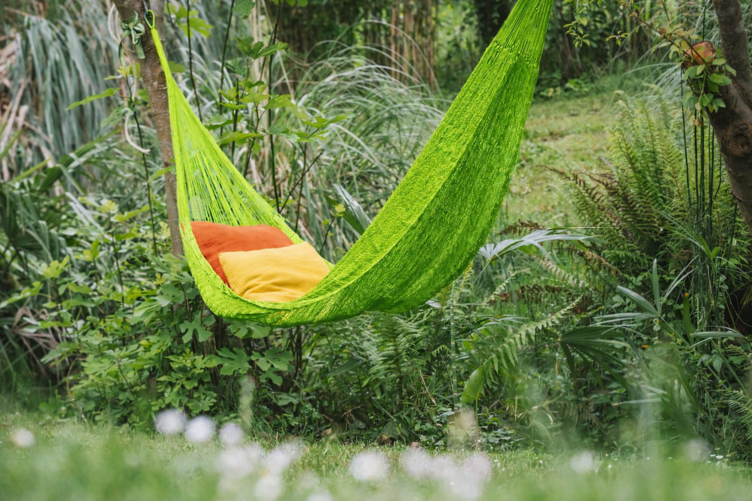 Apple-Green-Hammock Apple green Mayan Hammock – Handwoven in Yucatan