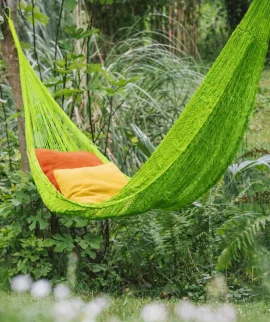 Mayan Handmade Hammocks 1 Apple green Mayan Hammock – Handwoven in Yucatan