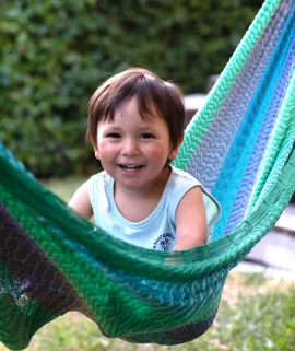 Chameleon Mayan Hammock – Handmade Nylon Mexican Hammock