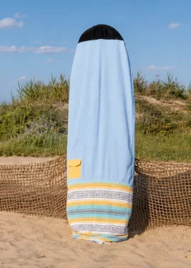 Mini Malibu Surfboard Sock / Surfboard Stretch Cover 6’2 to 7’2 Pakal – Pastel Sky